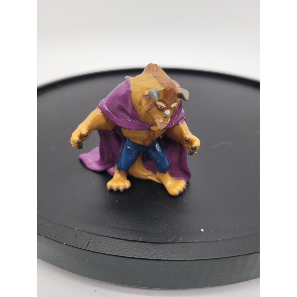 Disneys Beauty & Beast  Applause Purple Cape PVC Figurine Cake Topper Toy 3"